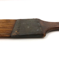 Gorgeous Antique Flat Paintbrush with Long Horsehair Bristles