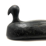 Stark Black Working Decoy with Marvelously Hooked Old Beak Repair