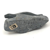 Inuit Carved Stone Seal on Rock