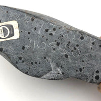 Inuit Carved Stone Seal on Rock