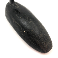 Stark Black Working Decoy with Marvelously Hooked Old Beak Repair