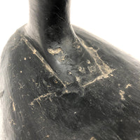 Stark Black Working Decoy with Marvelously Hooked Old Beak Repair