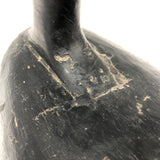 Stark Black Working Decoy with Marvelously Hooked Old Beak Repair