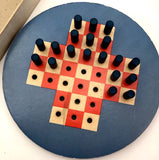 Lubbers & Bell 1929 Puzzle Peg Game with Problem Guide