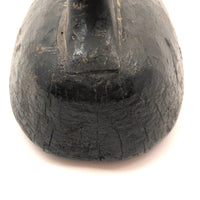 Stark Black Working Decoy with Marvelously Hooked Old Beak Repair