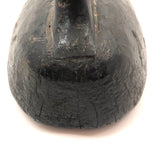 Stark Black Working Decoy with Marvelously Hooked Old Beak Repair