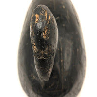 Stark Black Working Decoy with Marvelously Hooked Old Beak Repair