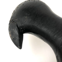Stark Black Working Decoy with Marvelously Hooked Old Beak Repair