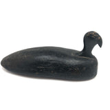Stark Black Working Decoy with Marvelously Hooked Old Beak Repair