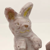 Pink Ceramic Bunnies - A Pair!