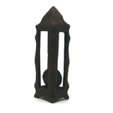 Pretty, Old Ball in Cage Carved Whimsy with Scalloped Edges