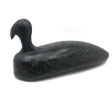 Stark Black Working Decoy with Marvelously Hooked Old Beak Repair