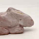 Pink Ceramic Bunnies - A Pair!
