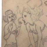 Daisy and Joy Are Crazy Ses You! Hand-drawn Postcard