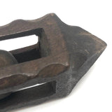 Pretty, Old Ball in Cage Carved Whimsy with Scalloped Edges