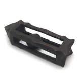 Pretty, Old Ball in Cage Carved Whimsy with Scalloped Edges