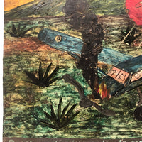 Wonderfully Naive Ex Voto Retablo #2: Plane Crash!
