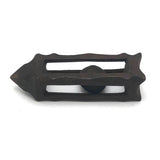 Pretty, Old Ball in Cage Carved Whimsy with Scalloped Edges