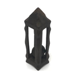 Pretty, Old Ball in Cage Carved Whimsy with Scalloped Edges