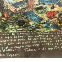 Wonderfully Naive Ex Voto Retablo #2: Plane Crash!