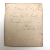 Mid 1800s Pencil Drawing "Daughter of Tecumseh" by Edward R. Peck, Hudson, Ohio