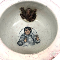 Antique English Sunderland "To the Wife" Lustre Decorated Chamber Pot