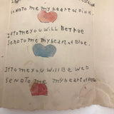 Antique Handmade Valentine: To Frank from Emily (Look Inside!)
