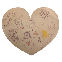 Antique Handmade Valentine: Saint Valentine