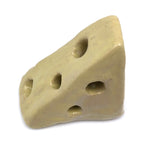 Handmade Ceramic Swiss Cheese Wedge
