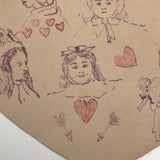 Antique Handmade Valentine: Saint Valentine