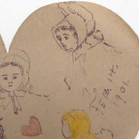Antique Handmade Valentine: Saint Valentine