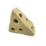 Handmade Ceramic Swiss Cheese Wedge