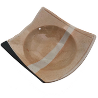 Shallow  Angular Studio Pottery Bowl by Don Williams