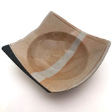 Shallow  Angular Studio Pottery Bowl by Don Williams