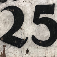 Special 25 Cents Hand-painted Sign on Wood Panel