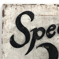 Special 25 Cents Hand-painted Sign on Wood Panel