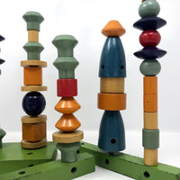 Artwood Toy Co "Woodenettes" Bauhaus Inspired Construction Set