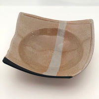 Shallow  Angular Studio Pottery Bowl by Don Williams