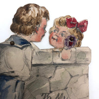 Antique Handmade Mechanical Valentine: The One Who Hides