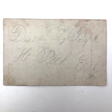 Mid 1800s Pencil and Watercolor Portrait of Young Woman in Fancy Dress