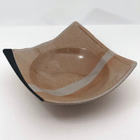 Shallow  Angular Studio Pottery Bowl by Don Williams
