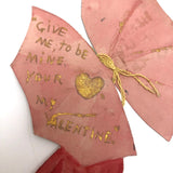 Antique Handmade Valentine: Here's a Little Traveler