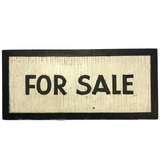 Double Sided Hand-painted Old Wooden FOR SALE Sign