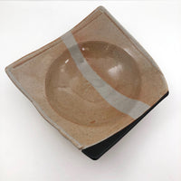 Shallow  Angular Studio Pottery Bowl by Don Williams