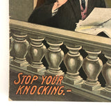 Stop Your Knocking! C. 1910 Theochrom Postcard