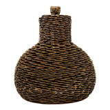 Penny Covered Folk Art Bottle