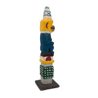 1952 Boy Scout Painted Totem Pole Carving