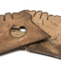 Gloves: Terrifically Graphic Old Board and Wire Templates, A Pair (Size 9 1/2 & 10)