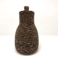 Penny Covered Folk Art Bottle