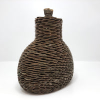 Penny Covered Folk Art Bottle